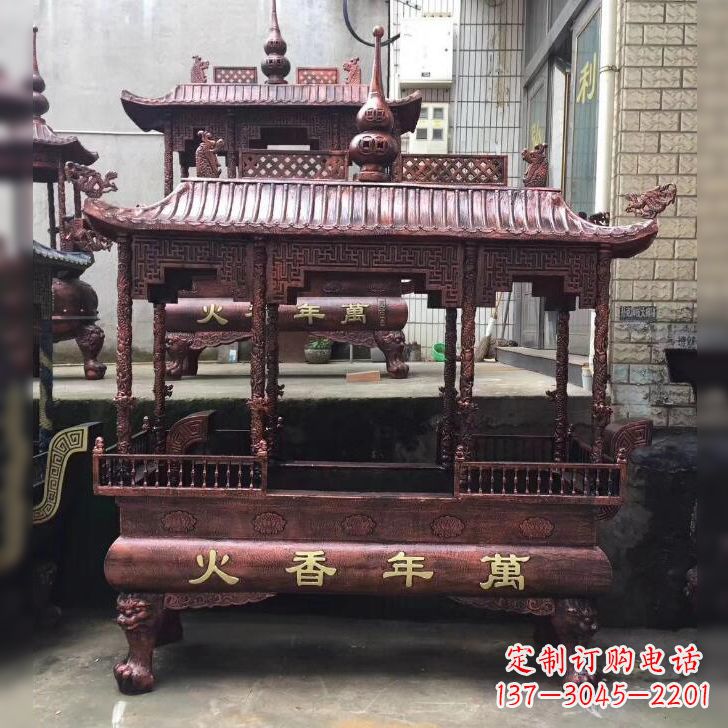 保定寺庙香火香炉雕塑