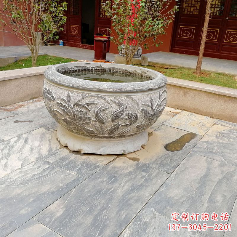 保定庭院水缸石雕