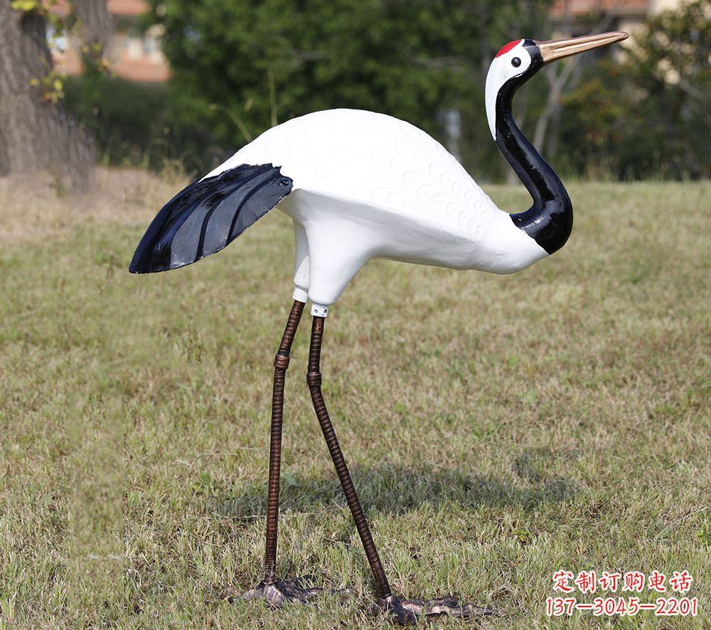 保定庭院仙鹤雕塑