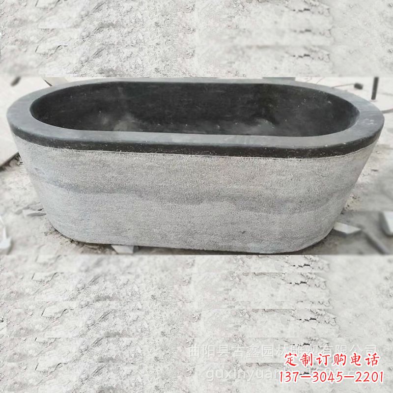 保定庭院养鱼石雕水槽