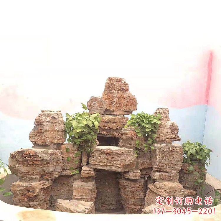 保定庭院园林假山鱼池