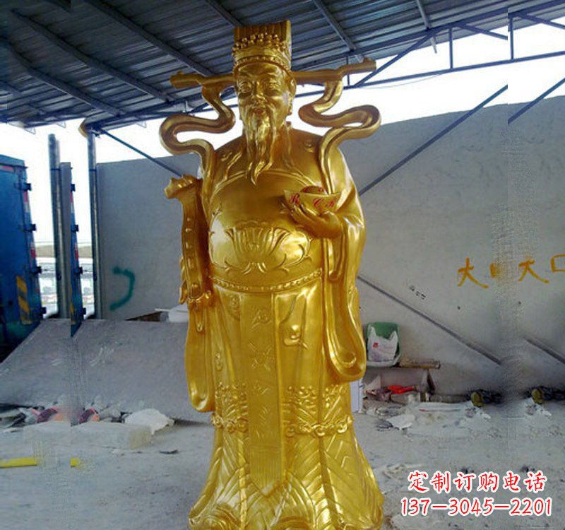 保定铜雕财神雕像