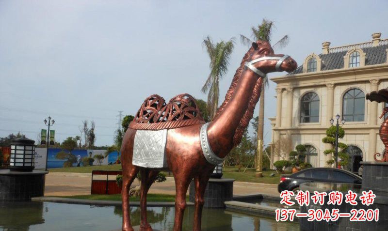 保定铜雕抽象骆驼