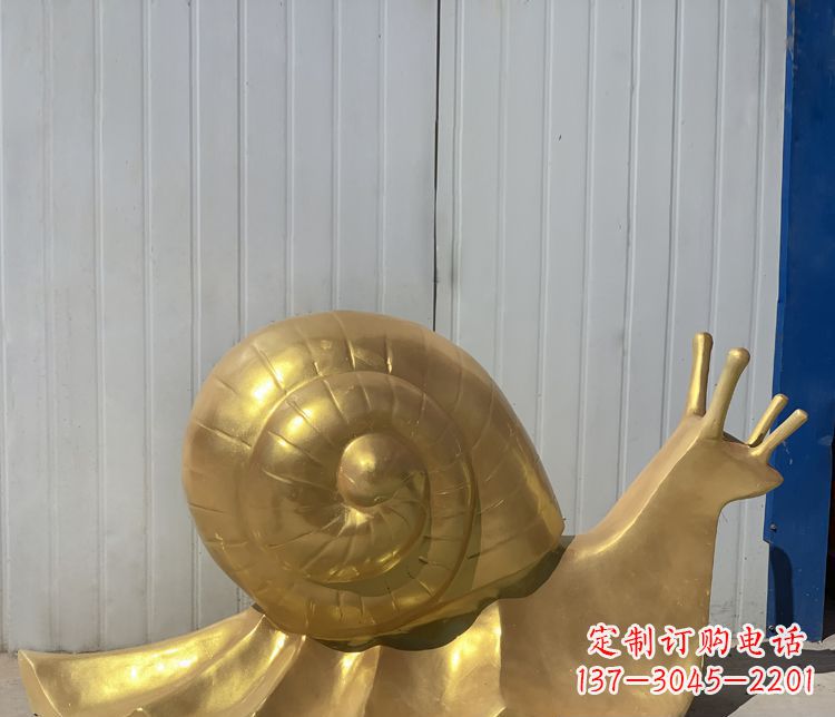 保定铜雕创意蜗牛雕塑