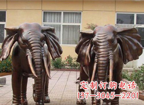 保定铜雕大象222