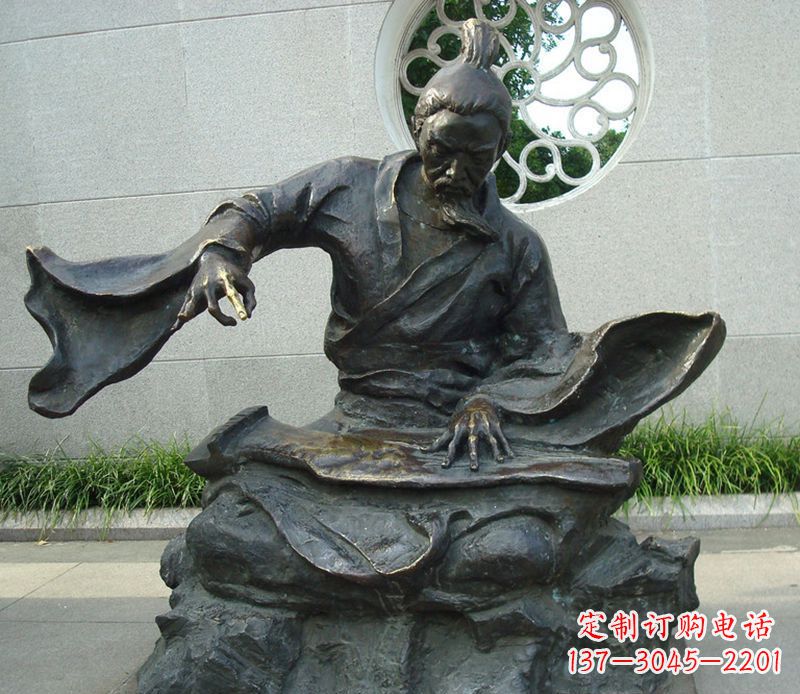 保定铜雕弹钢琴