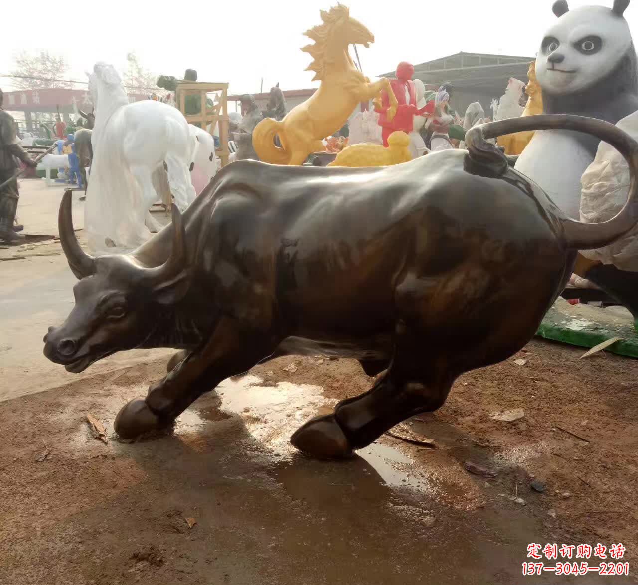 保定铜雕动物牛