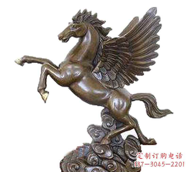 保定铜雕飞黄腾达飞马