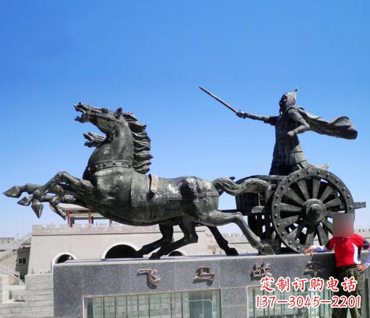 保定铜雕飞马战车
