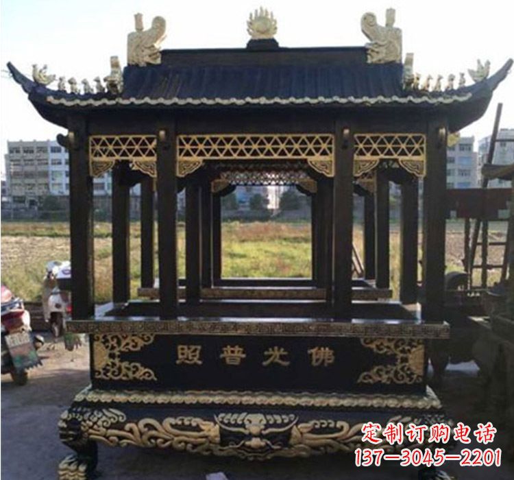 保定铜雕佛光普照香炉