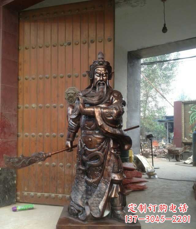 保定铜雕关公像