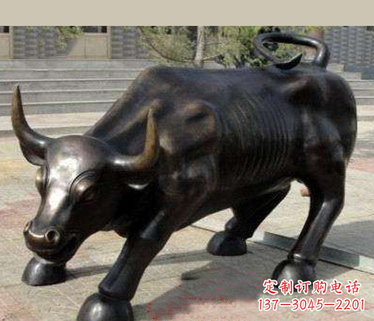 保定铜雕广场华尔街动物牛
