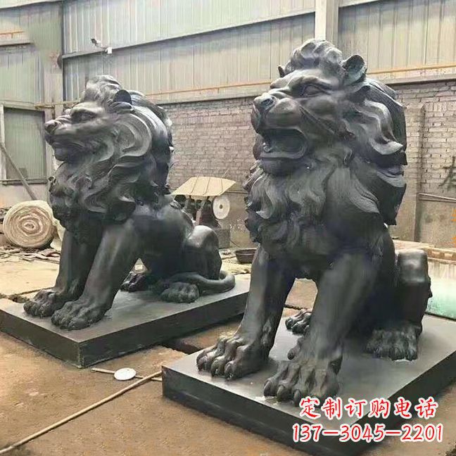 保定铜雕汇丰狮子