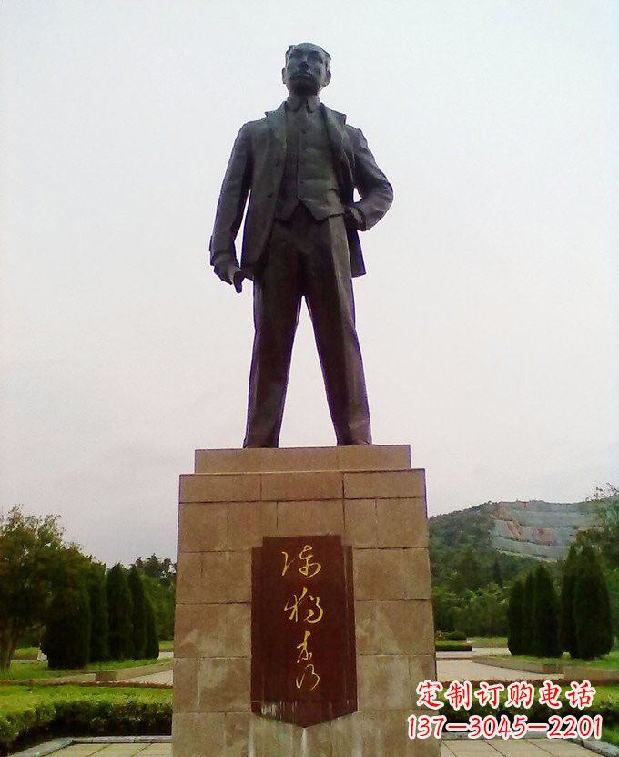 保定铜雕近代名人陈独秀