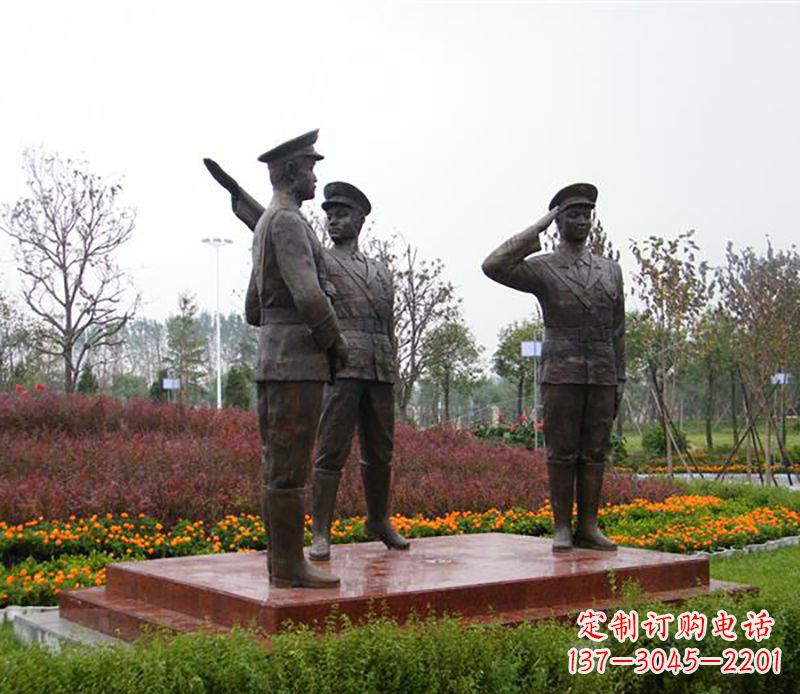 保定铜雕警察铜雕