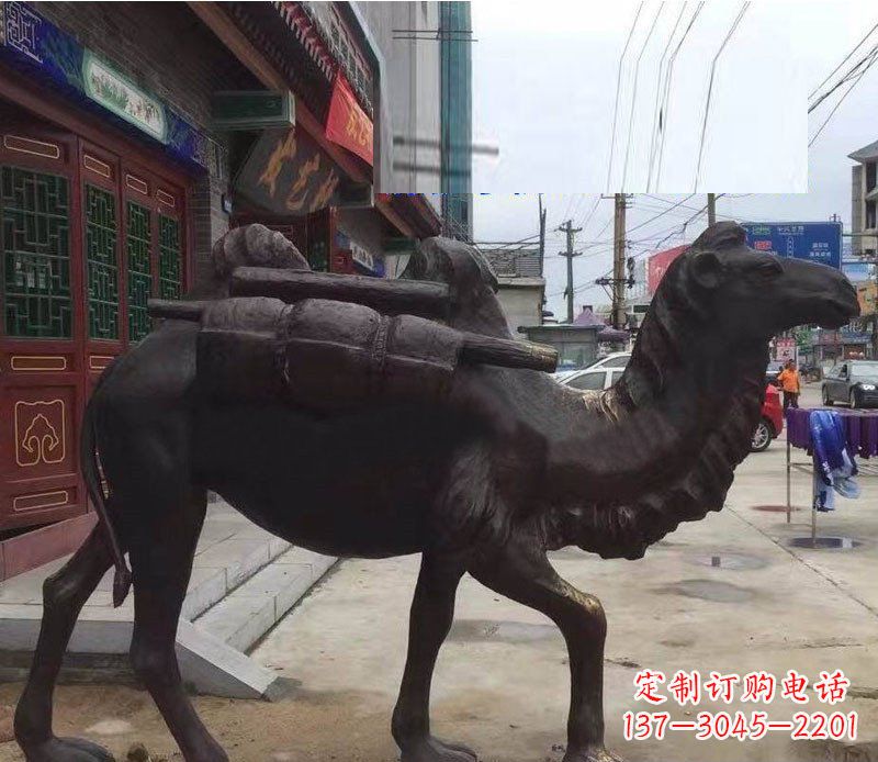 保定铜雕骆驼公园动物雕塑