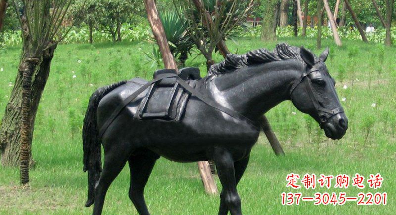 保定铜雕马公园动物雕塑 (2)
