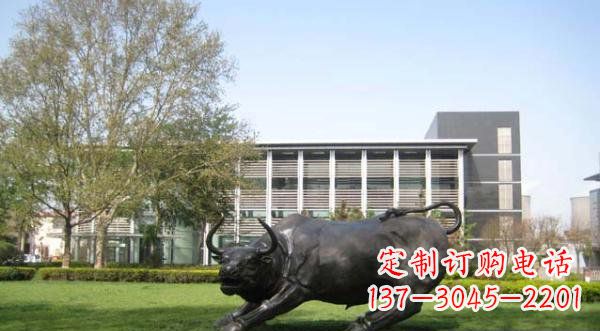 保定铜雕牛公园动物雕塑 (2)