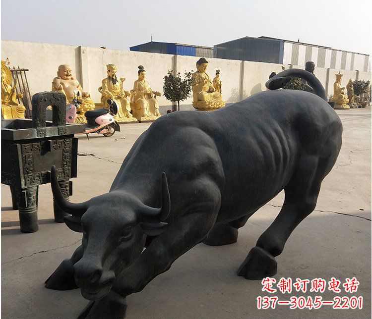 保定铜雕牛广场动物景观摆件 (6)