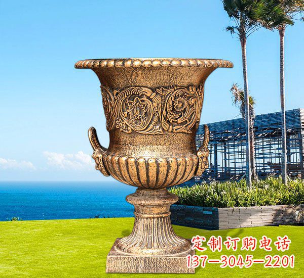 保定铜雕欧式花盆