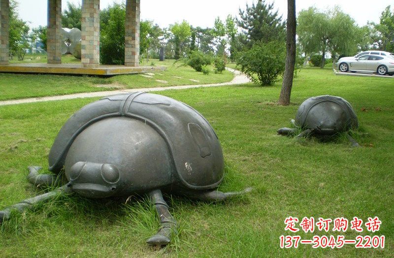 保定铜雕七星瓢虫公园动物雕塑