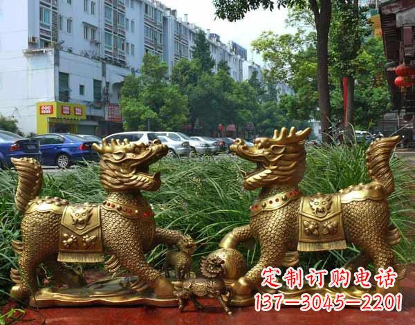 保定铜雕麒麟神兽