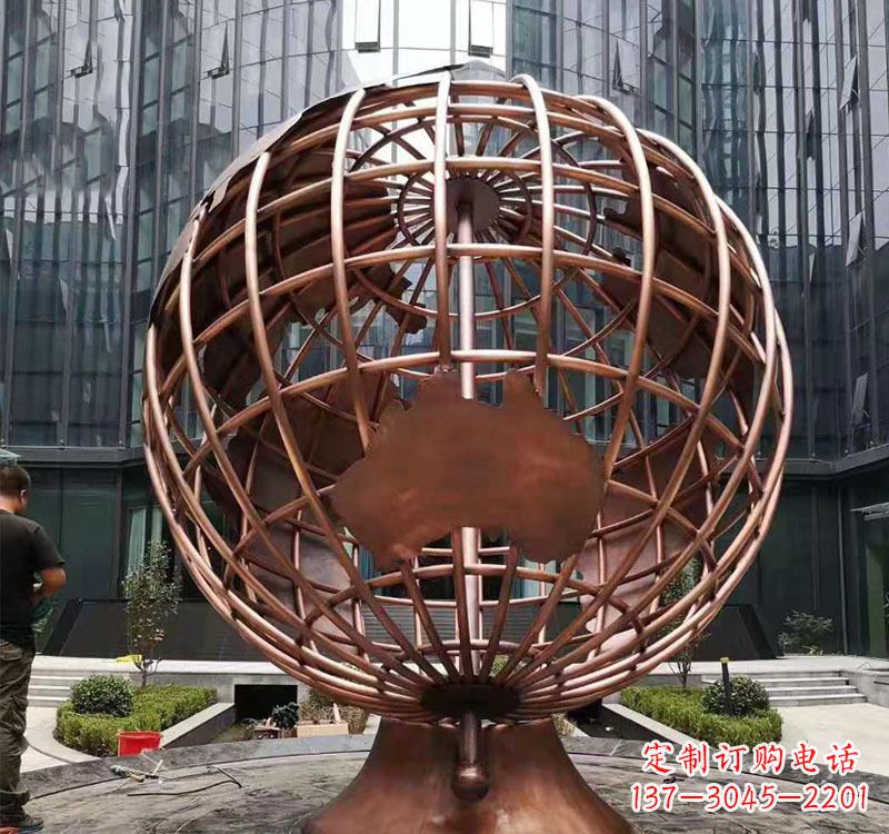 保定铜雕企业地球仪