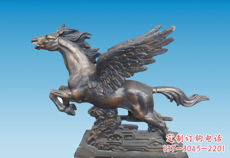 保定铜雕企业飞马