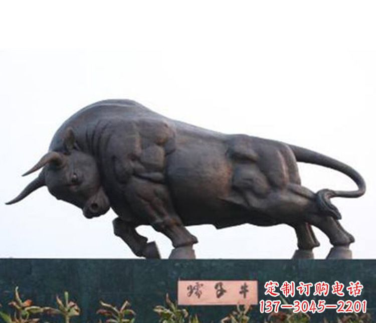 保定铜雕孺子牛动物雕塑