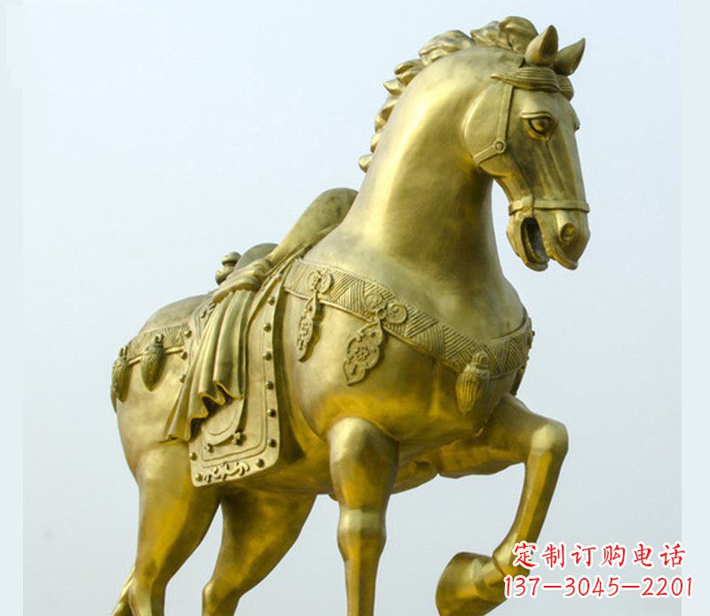 保定铜雕商场招财动物马雕塑