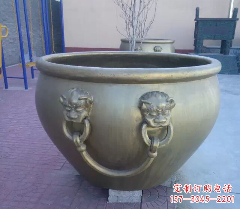 保定铜雕水缸
