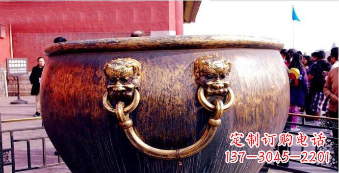 保定铜雕水缸寺庙景观雕塑