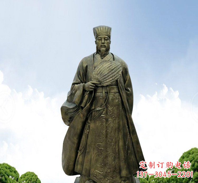 保定铜雕伟人诸葛亮古代历史人物