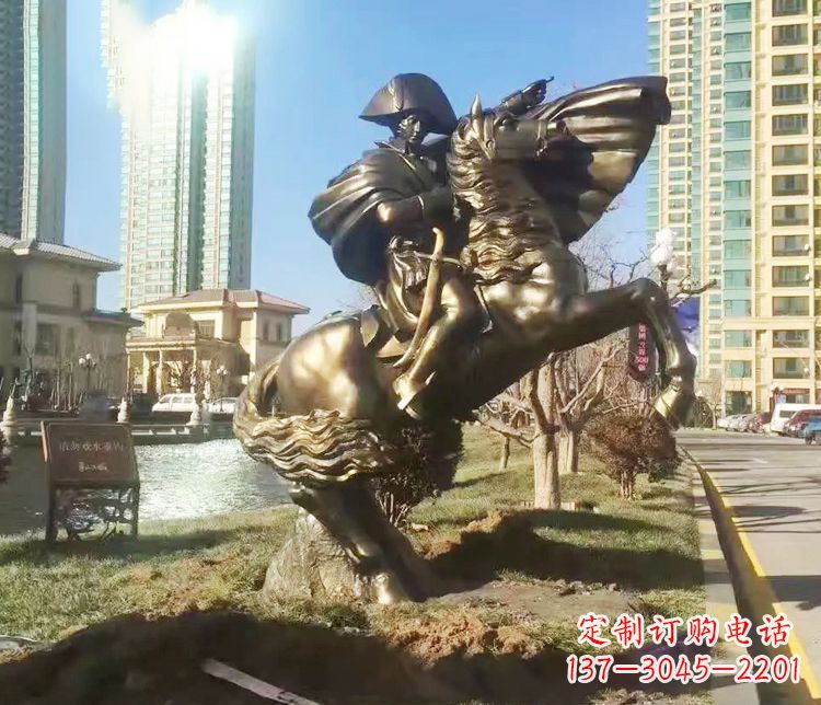 保定铜雕西方骑马雕塑人物