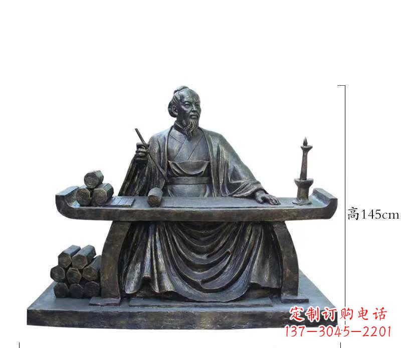 保定铜雕张仲景人物