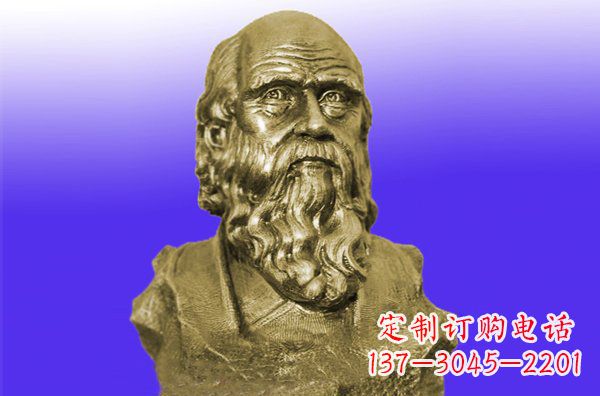 保定托尔斯泰头像铜雕