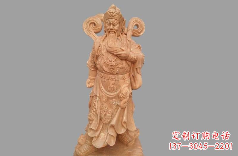 保定晚霞红武财神关公雕像