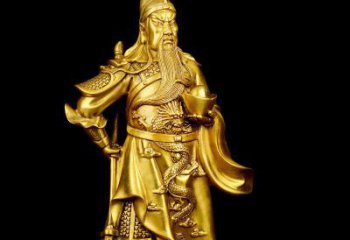 保定关公铜雕，传承古典传统