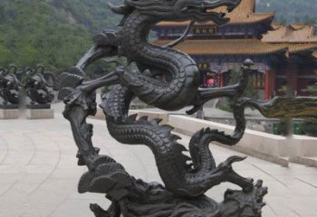 保定超群绝伦的盘龙铜雕
