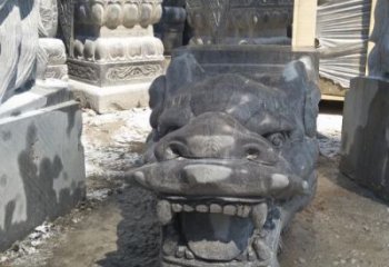 保定传承巨龙传说的高品质龙头雕塑