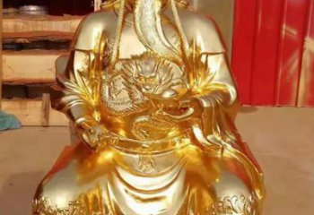 保定传承经典，漆金关公神像雕塑