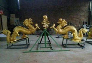 保定享受经典，领略古老传统，精美特色的双龙戏珠铜雕