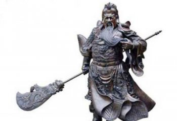保定关羽青铜雕塑，传承历史的精神
