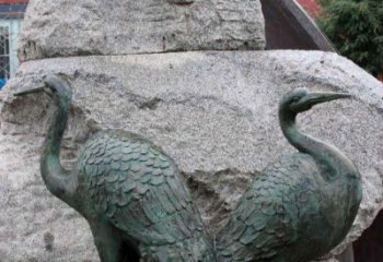 保定青铜仙鹤公园动物雕塑--令人叹为观止的完美艺术品