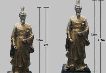保定民族英雄屈原铜雕塑