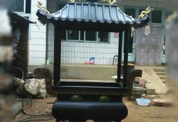 保定中领雕塑精美全铜香炉古典雕塑