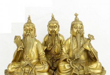 保定三清祖师神像铜雕，古典经典展现
