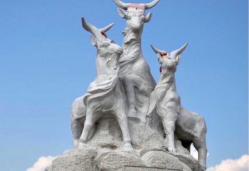 保定多彩山羊雕塑精美制作