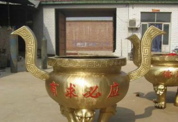 保定三足香炉铜雕，装点你的寺庙