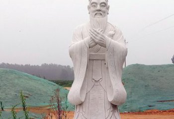 保定中领雕塑：精致雕刻的少海公园孔子雕像